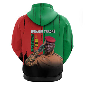 Faso Rises Our Soil Our Rules Zip Hoodie Ibrahim Traore Revolutionary Spirit