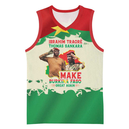 Ibrahim Traore Thomas Sankara Basketball Jersey Make Burkina Faso Great Again LT15