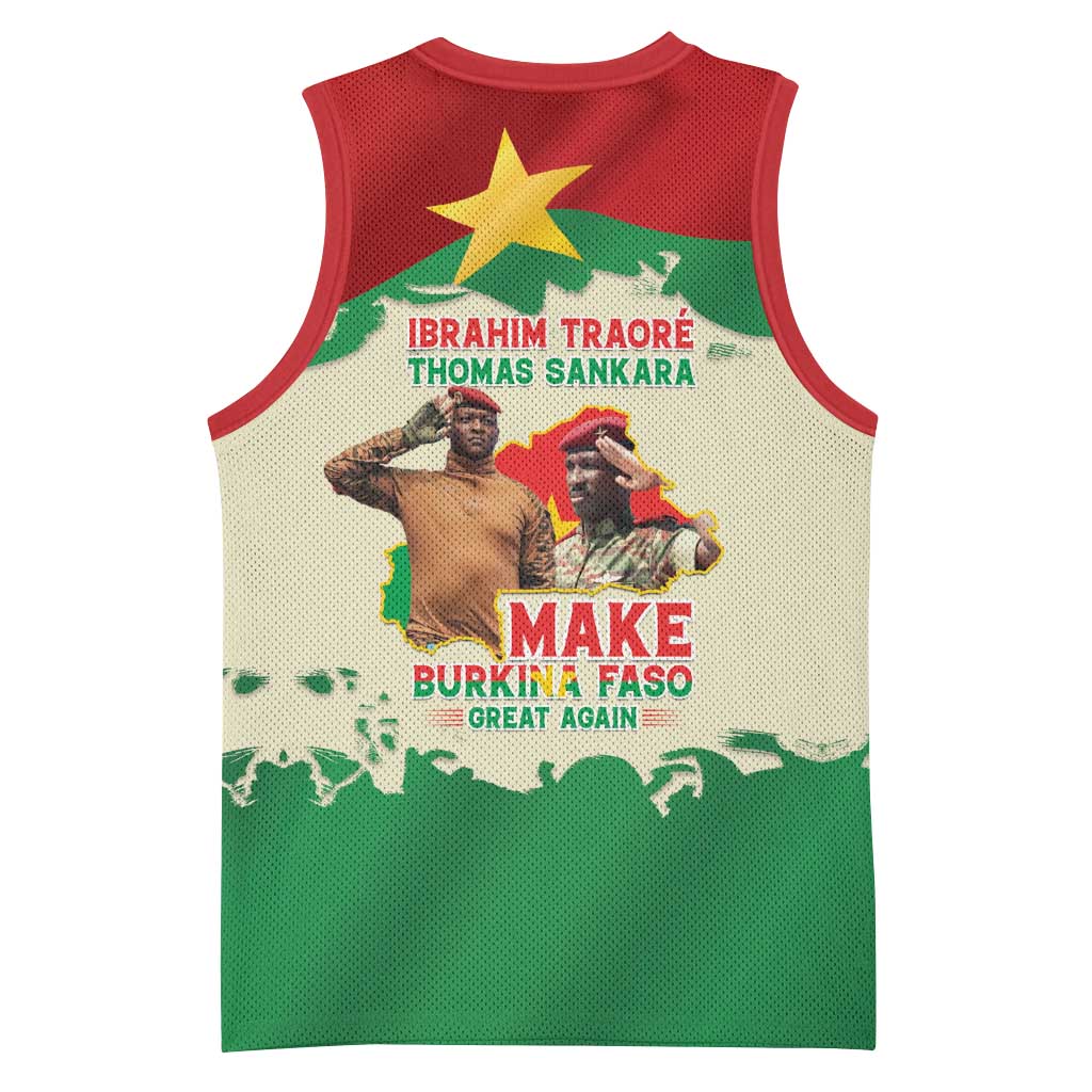 Ibrahim Traore Thomas Sankara Basketball Jersey Make Burkina Faso Great Again LT15
