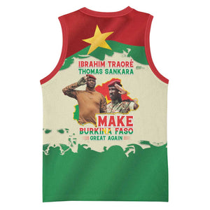 Ibrahim Traore Thomas Sankara Basketball Jersey Make Burkina Faso Great Again LT15