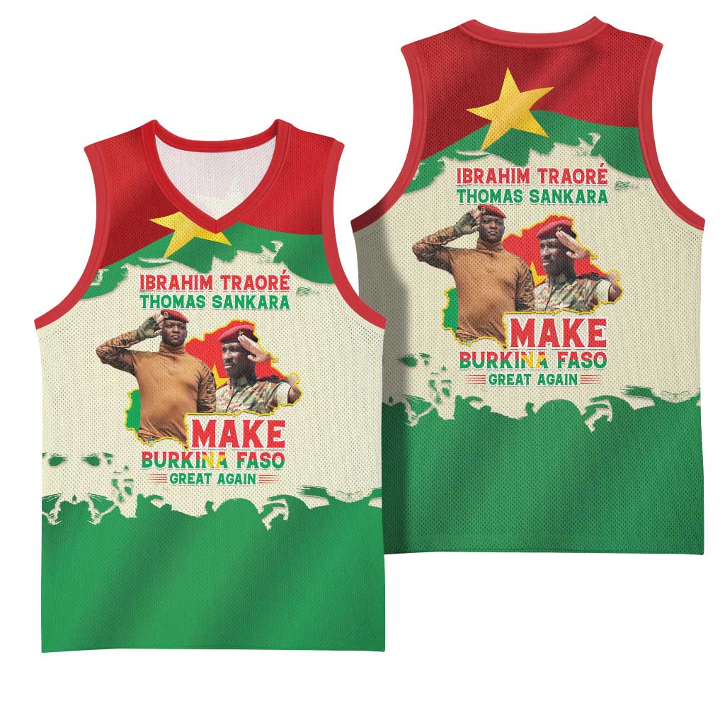 Ibrahim Traore Thomas Sankara Basketball Jersey Make Burkina Faso Great Again LT15