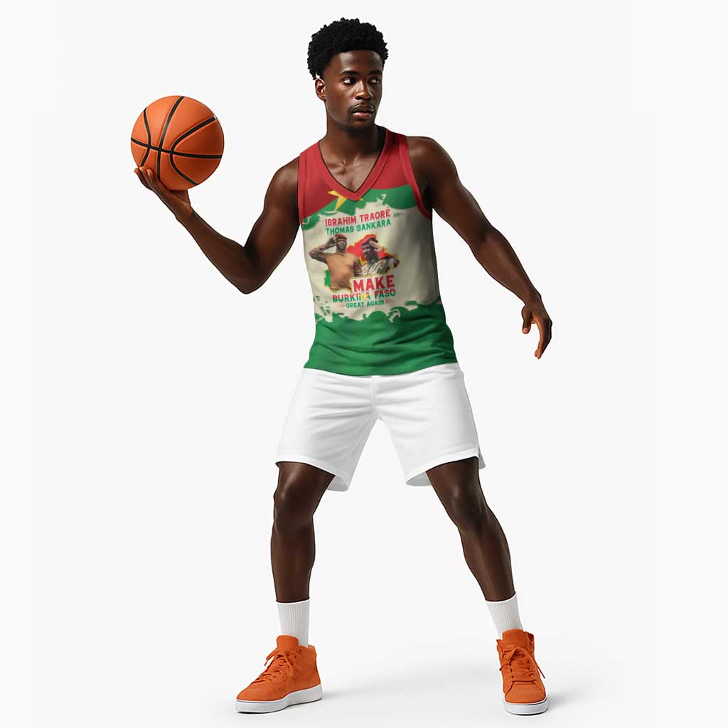 Ibrahim Traore Thomas Sankara Basketball Jersey Make Burkina Faso Great Again LT15