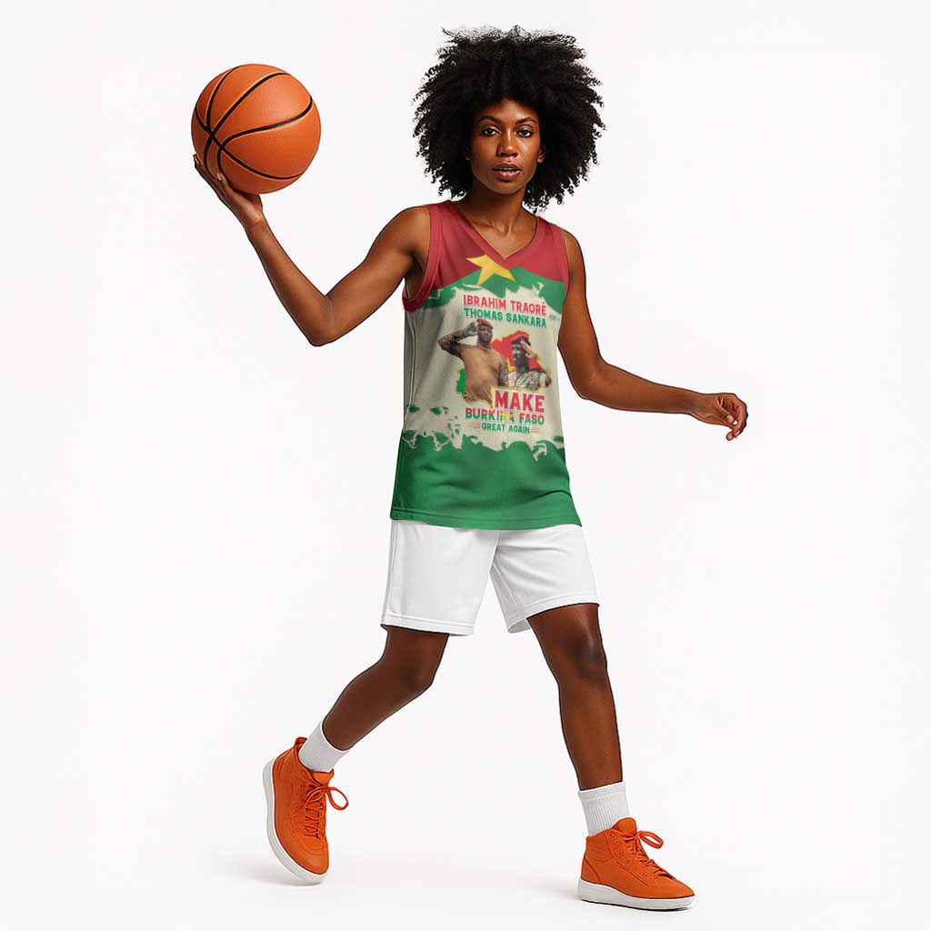 Ibrahim Traore Thomas Sankara Basketball Jersey Make Burkina Faso Great Again LT15