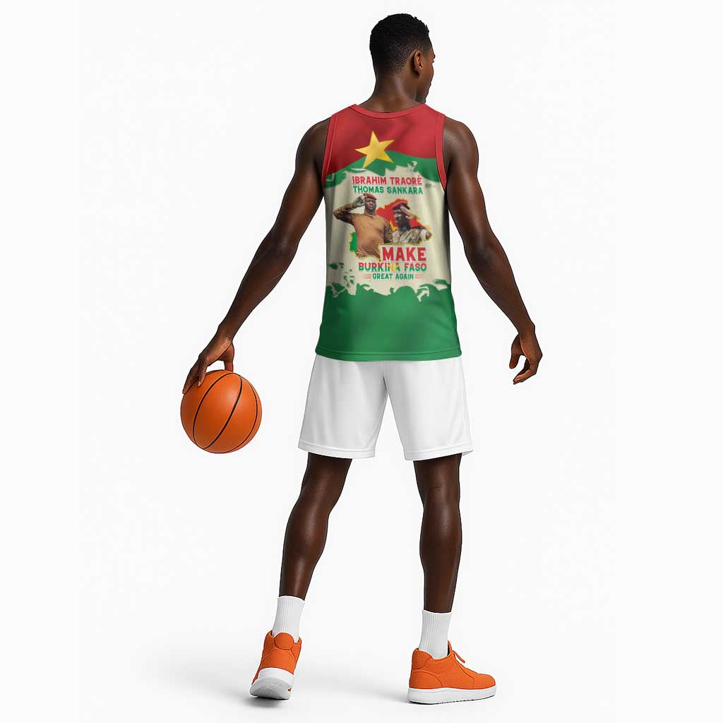 Ibrahim Traore Thomas Sankara Basketball Jersey Make Burkina Faso Great Again LT15