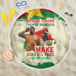Ibrahim Traore Thomas Sankara Beach Blanket Make Burkina Faso Great Again