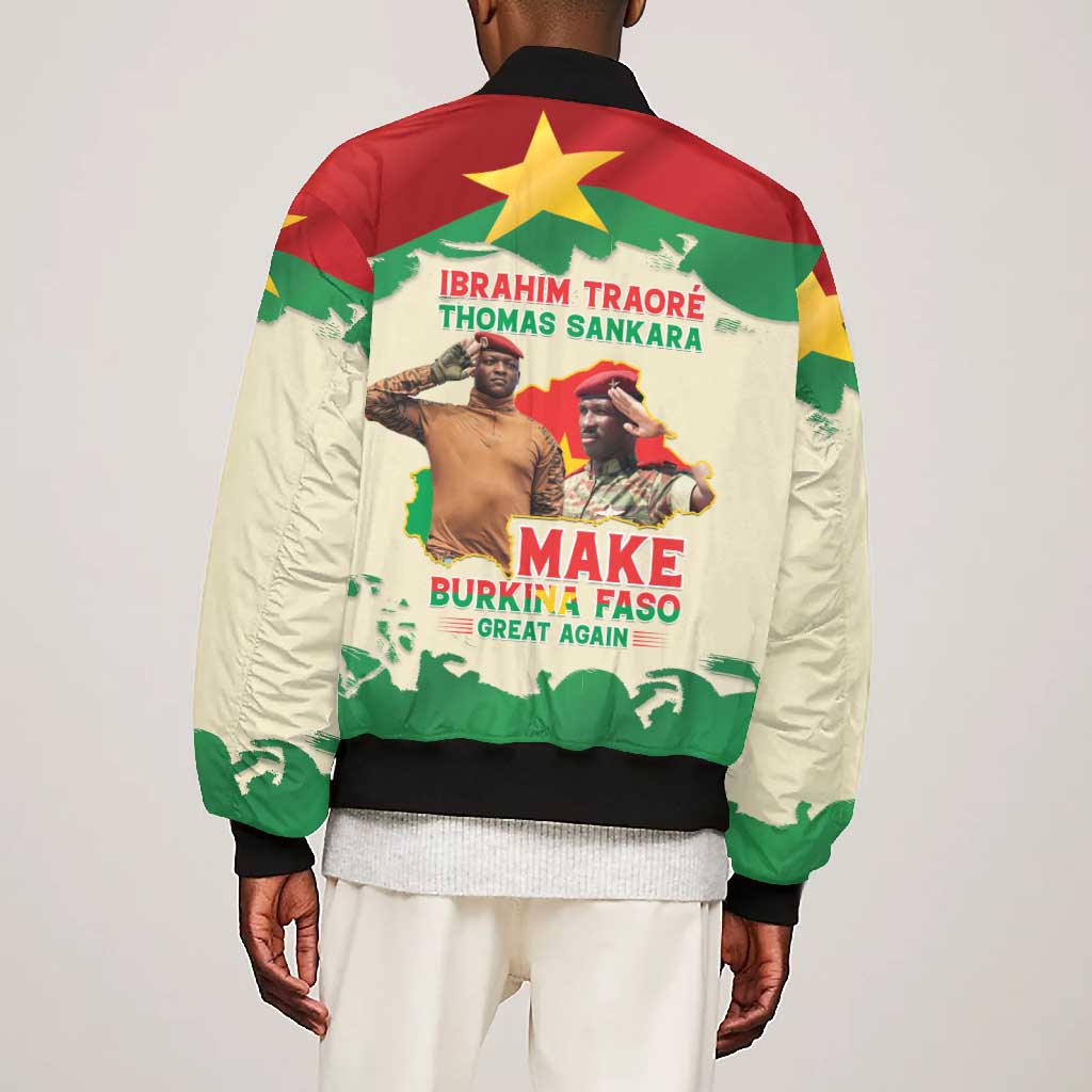 Ibrahim Traore Thomas Sankara Bomber Jacket Make Burkina Faso Great Again