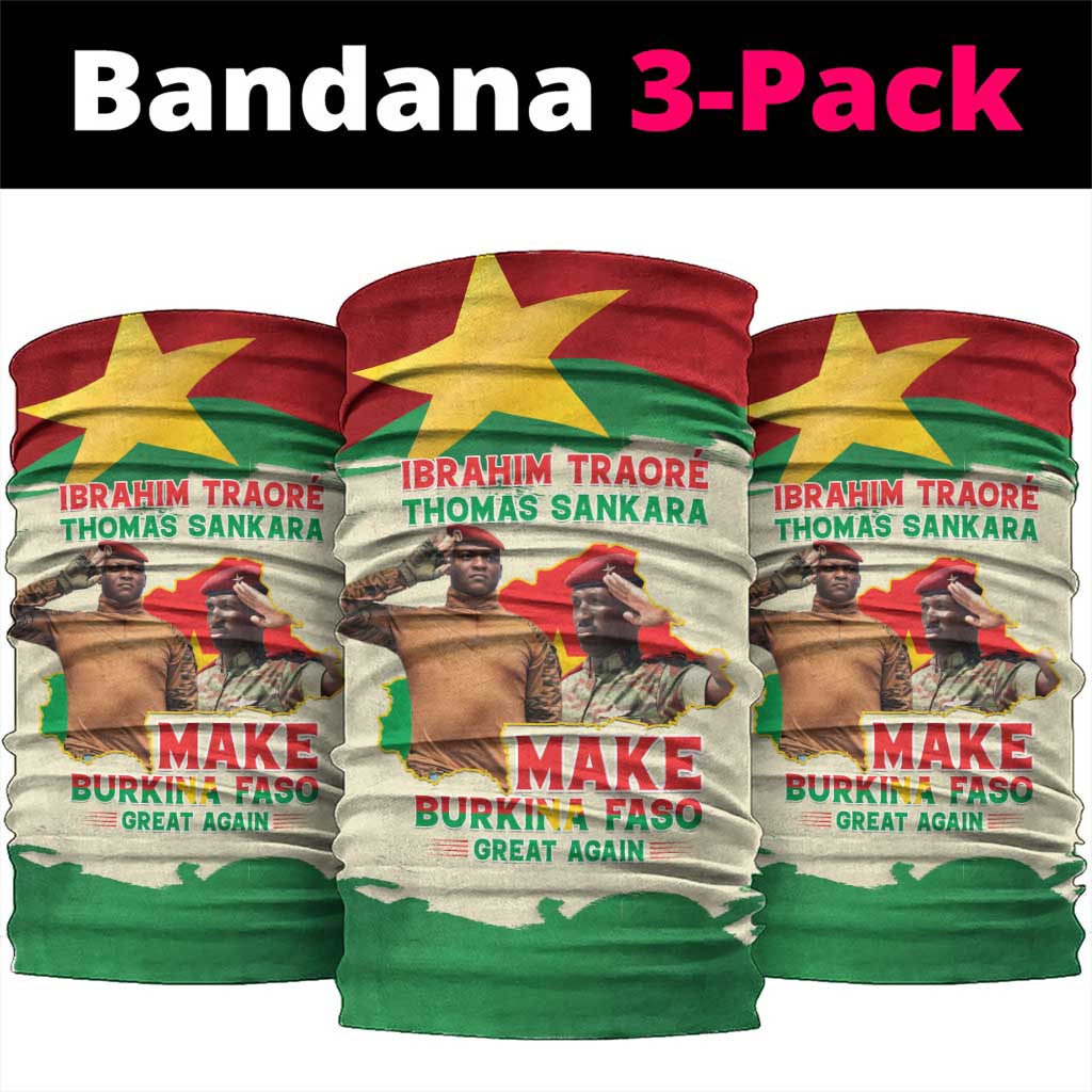 Ibrahim Traore Thomas Sankara Neck Gaiter Make Burkina Faso Great Again LT15