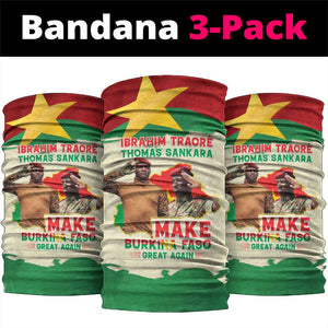 Ibrahim Traore Thomas Sankara Neck Gaiter Make Burkina Faso Great Again LT15