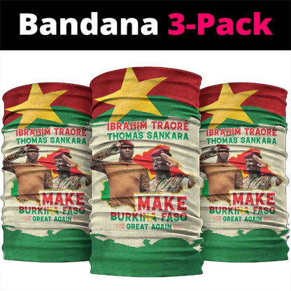Ibrahim Traore Thomas Sankara Neck Gaiter Make Burkina Faso Great Again LT15