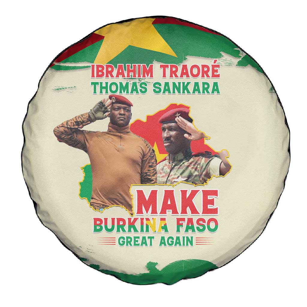 Ibrahim Traore Thomas Sankara Spare Tire Cover Make Burkina Faso Great Again