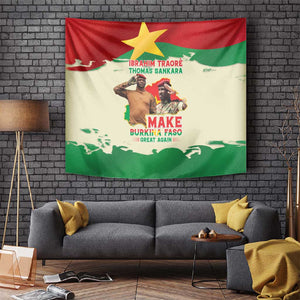 Ibrahim Traore Thomas Sankara Tapestry Make Burkina Faso Great Again