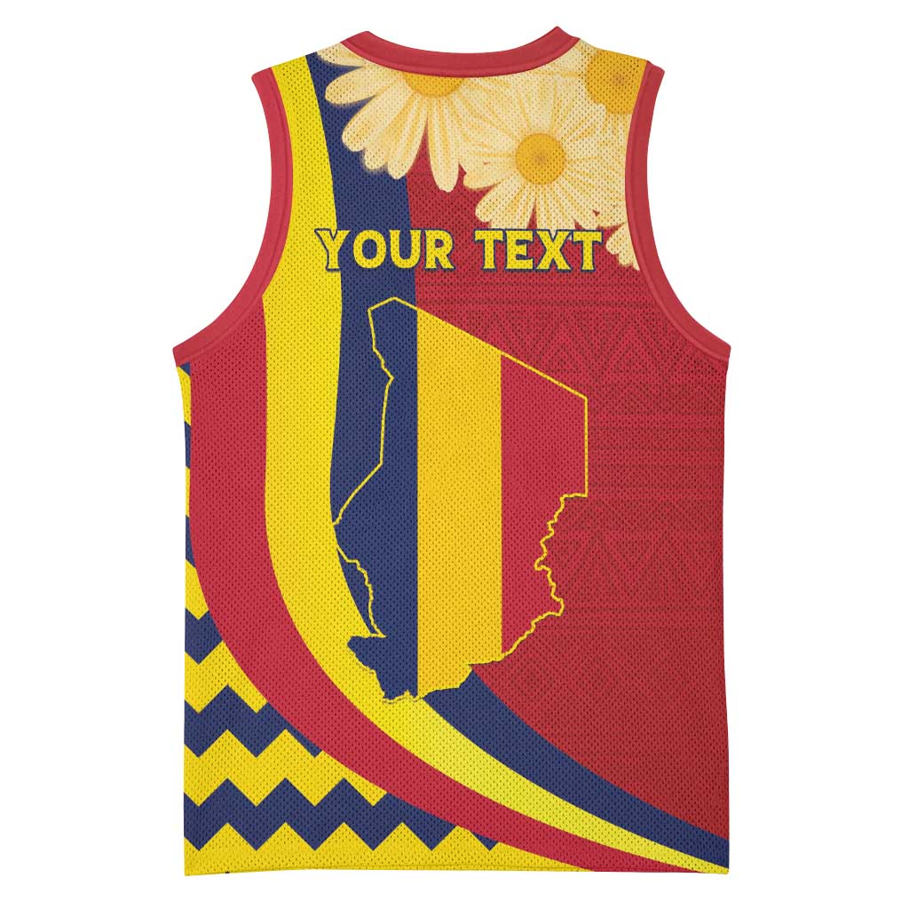 Personalised Afro Chad Basketball Jersey Happy 65th of Independence LT15