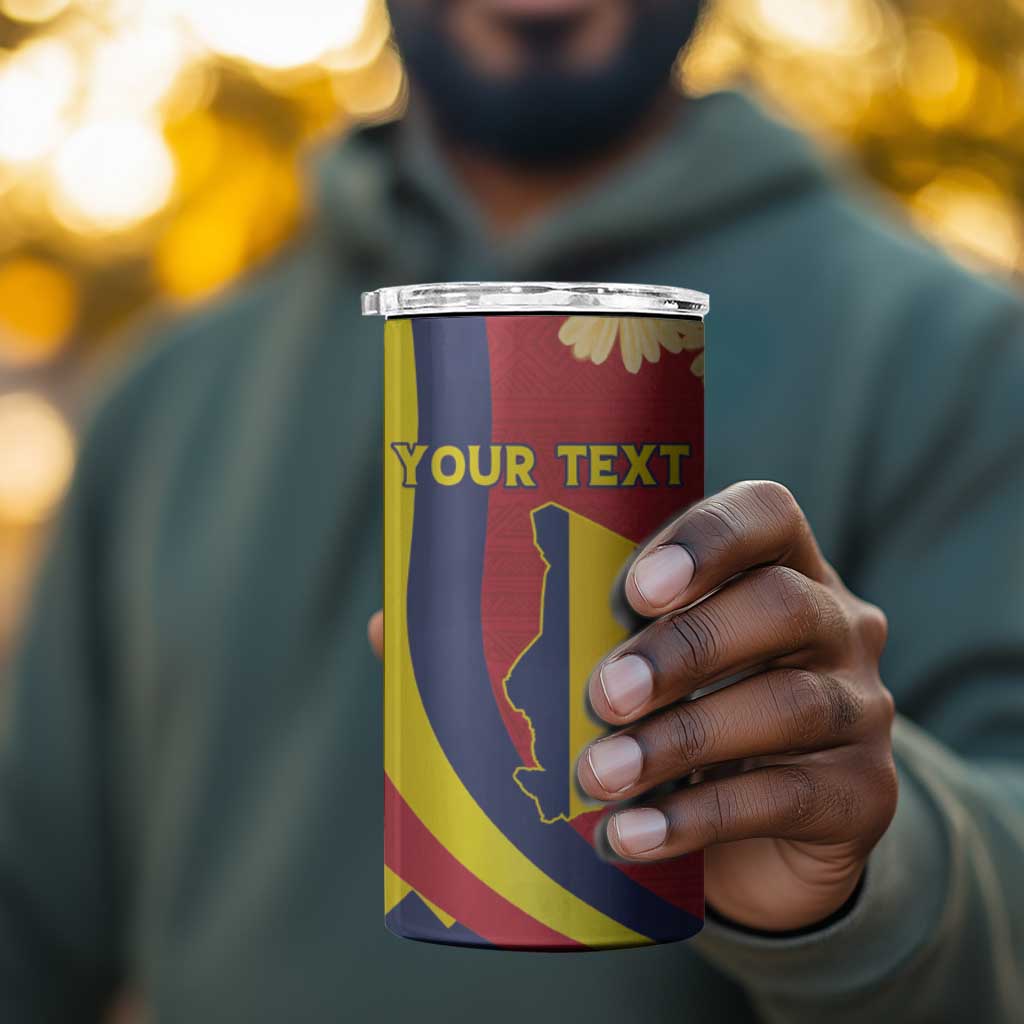 Personalised Afro Chad 4 in 1 Can Cooler Tumbler Happy 65th of Independence