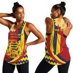Personalised Afro Chad Women Racerback Tank Happy 65th of Independence