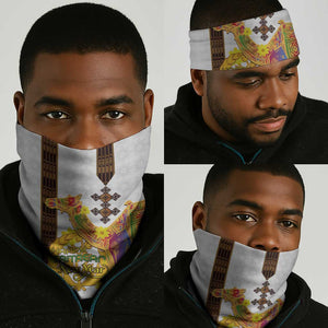 Melkam Enkutatash Eritrean Neck Gaiter Camel Habesha Tilet Pattern LT15