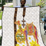 Melkam Enkutatash Eritrean Quilt Camel With Habesha Tilet Pattern - African Pride