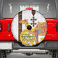 Melkam Enkutatash Eritrean Spare Tire Cover Camel With Habesha Tilet Pattern - African Pride