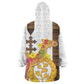 Melkam Enkutatash Eritrean Wearable Blanket Hoodie Camel With Habesha Tilet Pattern - African Pride