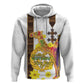 Melkam Enkutatash Eritrean Zip Hoodie Camel With Habesha Tilet Pattern - African Pride