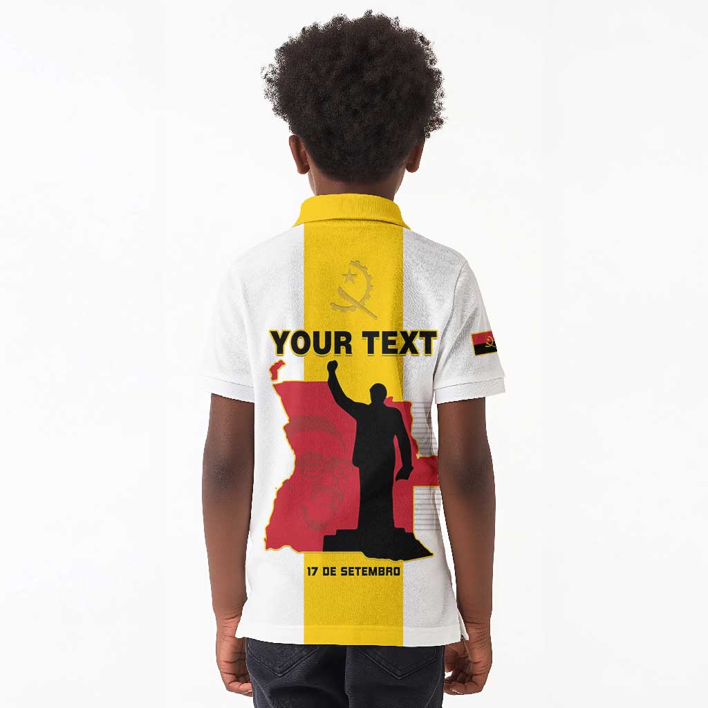 Personalized Dia dos Herois Nacionais de Angola Kid Polo Shirt 17 de Setembro - African Pride