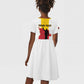 Personalized Dia dos Herois Nacionais de Angola Kid Short Sleeve Dress 17 de Setembro - African Pride