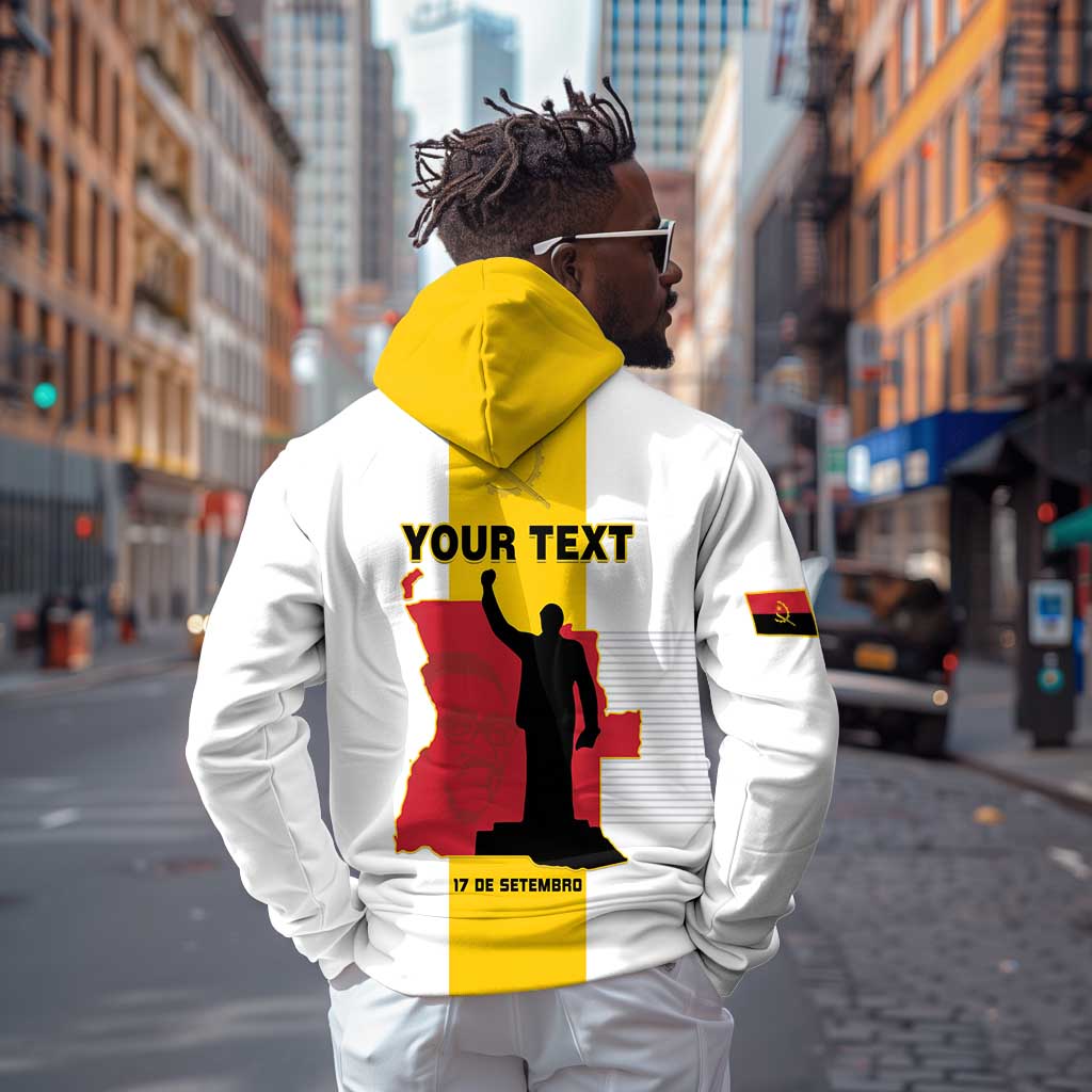 Personalized Dia dos Herois Nacionais de Angola Zip Hoodie 17 de Setembro - African Pride