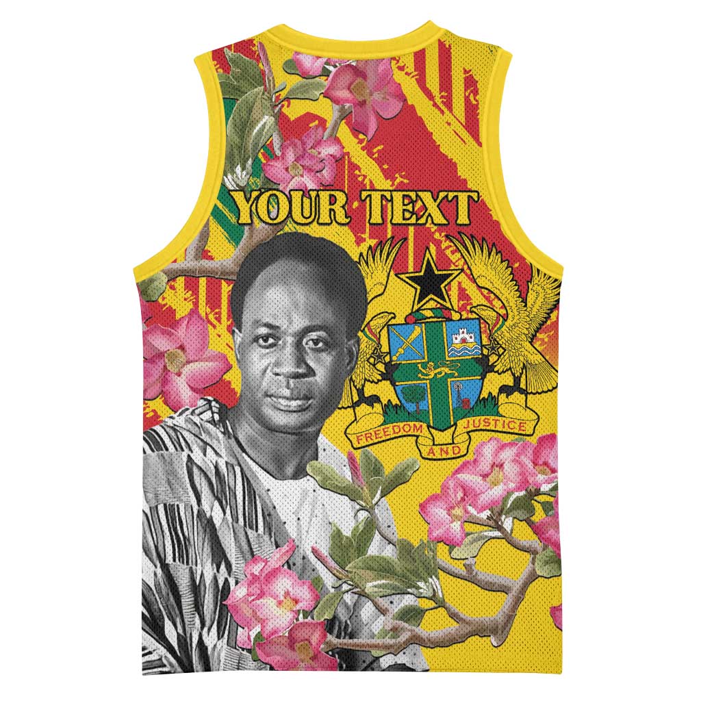 Personalized Ghana Kwame Nkrumah Memorial Day Basketball Jersey Mausoleum Impala Lily LT15