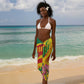 Personalized Ghana Kwame Nkrumah Memorial Day Sarong Mausoleum Impala Lily - African Pride