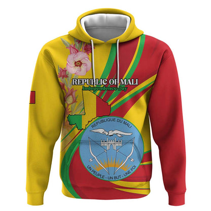 Personalized Afro Mali Hoodie Happy 65th Anniversary Independence - African Pride