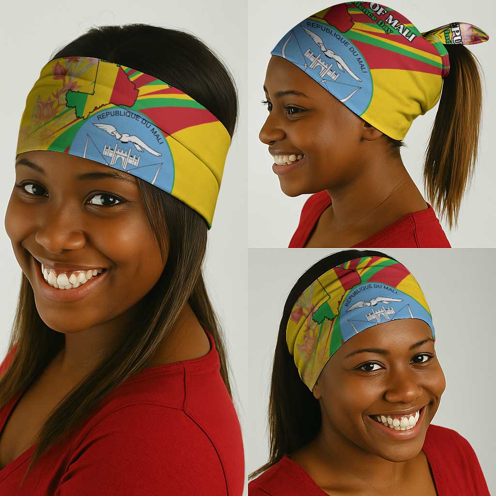 Afro Mali Neck Gaiter Happy 65th Anniversary Independence LT15