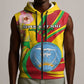 Personalized Afro Mali Sleeveless Zip Hoodie Happy 65th Anniversary Independence - African Pride