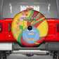 Afro Mali Spare Tire Cover Happy 65th Anniversary Independence - African Pride