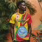 Personalized Afro Mali T shirt Happy 65th Anniversary Independence - African Pride
