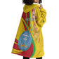 Personalized Afro Mali Wearable Blanket Hoodie Happy 65th Anniversary Independence - African Pride