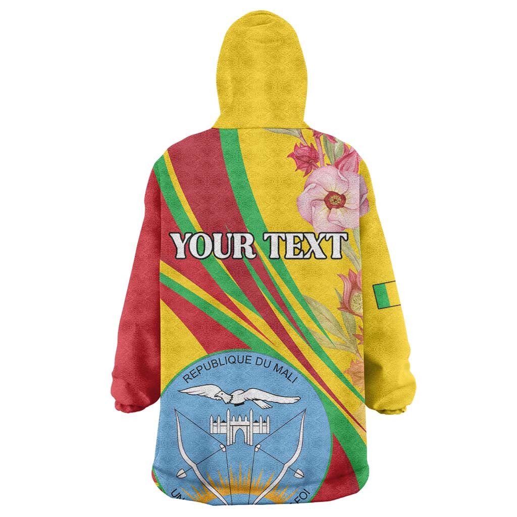 Personalized Afro Mali Wearable Blanket Hoodie Happy 65th Anniversary Independence - African Pride