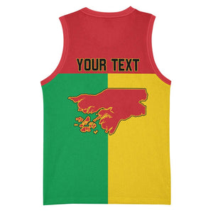 Personalized Guinea-Bissau Basketball Jersey Basic Flag Style LT15