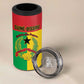 Personalized Guinea-Bissau 4 in 1 Can Cooler Tumbler Basic Flag Style - African Pride