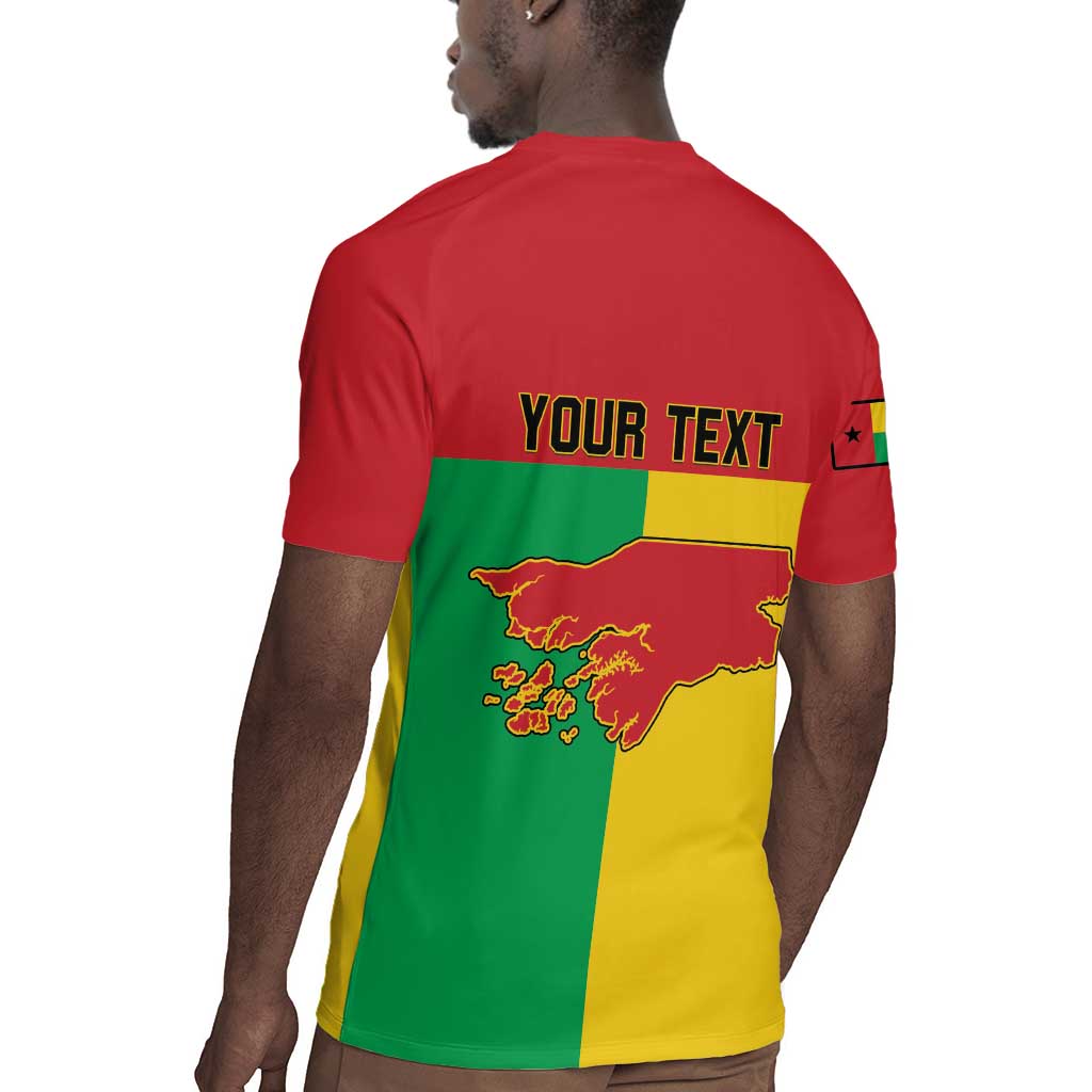 Personalized Guinea-Bissau Rugby Jersey Basic Flag Style - African Pride