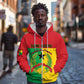 Personalized Guinea-Bissau Zip Hoodie Basic Flag Style - African Pride