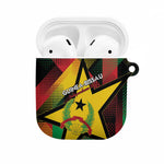 Guinea-Bissau Independence Day AirPods Case Coat Of Arms With Map