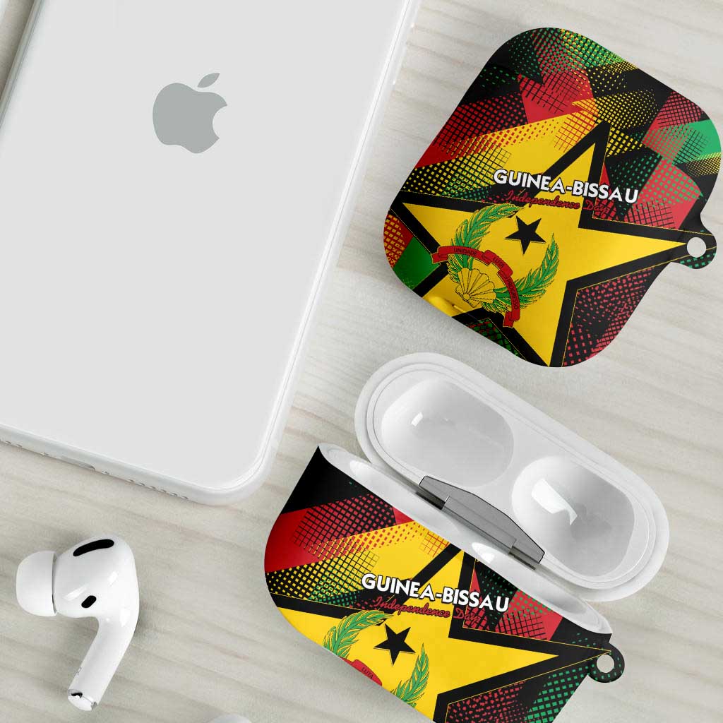 Guinea-Bissau Independence Day AirPods Case Coat Of Arms With Map
