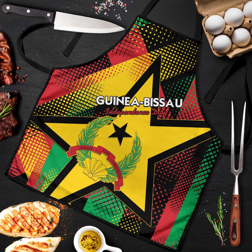 Guinea-Bissau Independence Day Apron Coat Of Arms With Map