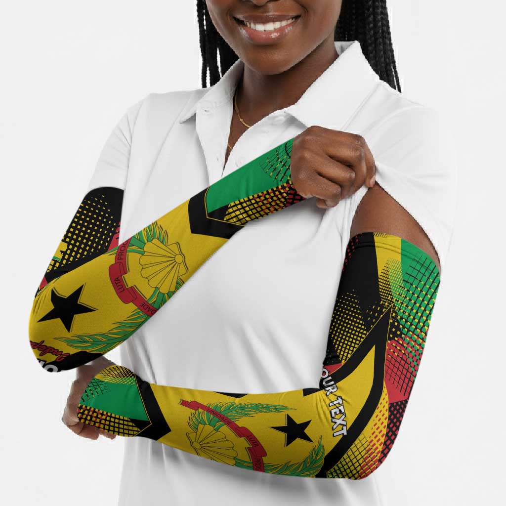 Personalized Guinea-Bissau Independence Day Arm Sleeves Coat Of Arms With Map