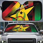 Guinea-Bissau Independence Day Auto Sun Shade Coat Of Arms With Map