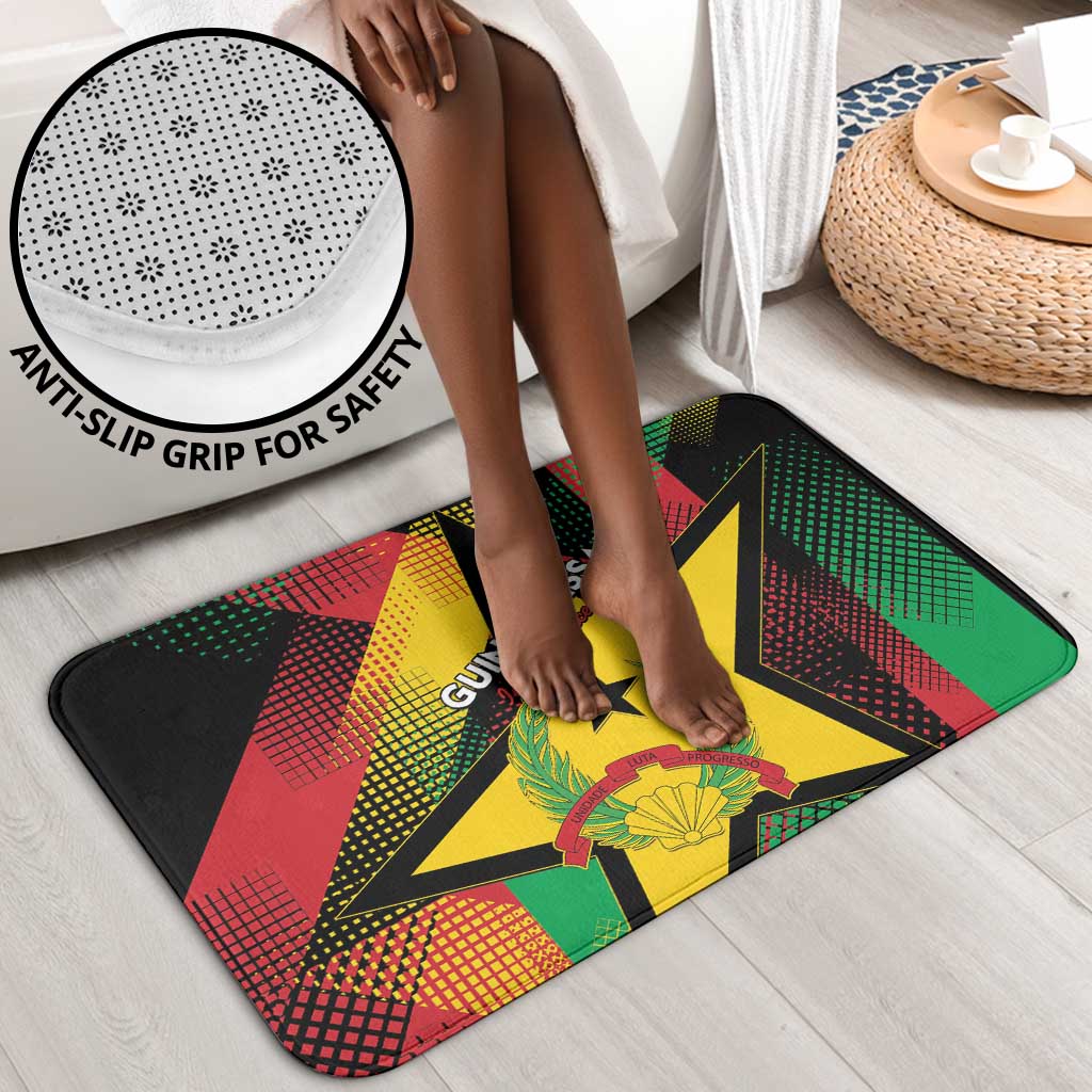 Guinea-Bissau Independence Day Bathroom Set Coat Of Arms With Map