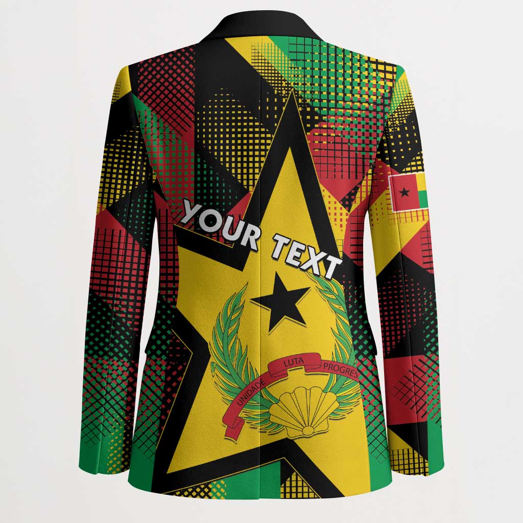 Personalized Guinea-Bissau Independence Day Blazer Coat Of Arms With Map