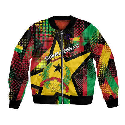 Personalized Happy Guinea-Bissau Bomber Jacket Independence Day - African Pride