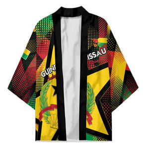 Personalized Guinea-Bissau Independence Day Kimono Coat Of Arms With Map