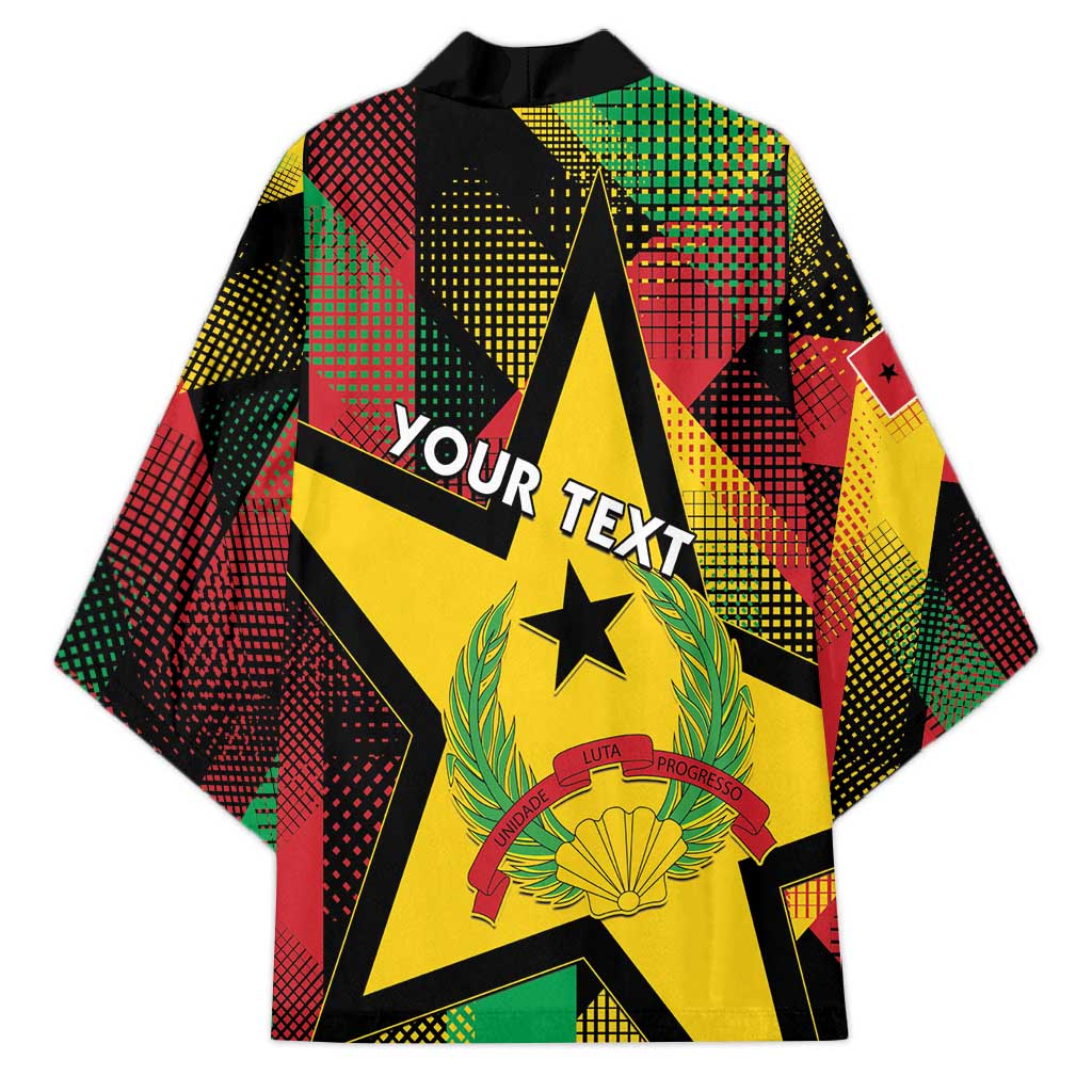 Personalized Guinea-Bissau Independence Day Kimono Coat Of Arms With Map