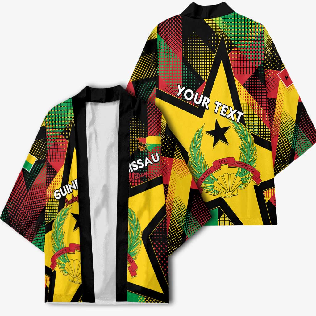 Personalized Guinea-Bissau Independence Day Kimono Coat Of Arms With Map